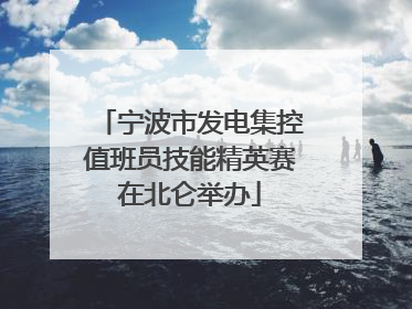 宁波市发电集控值班员技能精英赛在北仑举办