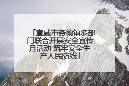 宣威市务德镇多部门联合开展安全宣传月活动 筑牢安全生产人民防线