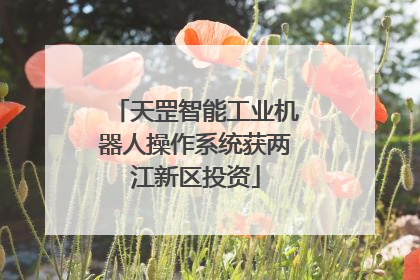 天罡智能工业机器人操作系统获两江新区投资