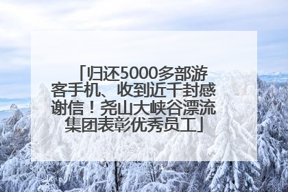 归还5000多部游客手机、收到近千封感谢信！尧山大峡谷漂流集团表彰优秀员工