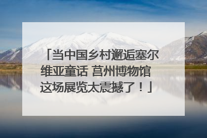 当中国乡村邂逅塞尔维亚童话 莒州博物馆这场展览太震撼了！