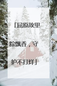 屈原故里粽飘香，守护不打烊