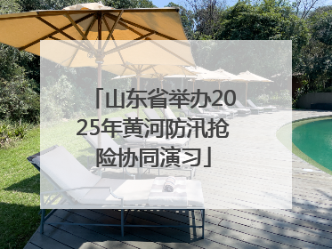 山东省举办2025年黄河防汛抢险协同演习