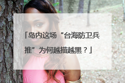 岛内这场“台海防卫兵推”为何越描越黑？