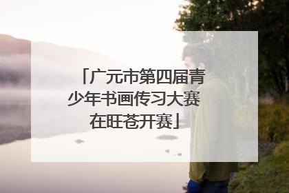 广元市第四届青少年书画传习大赛在旺苍开赛