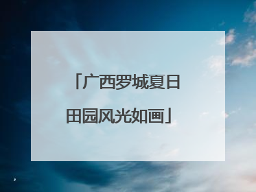 广西罗城夏日田园风光如画
