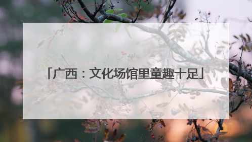 广西：文化场馆里童趣十足