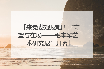 来免费观展吧！“守望与在场——毛本华艺术研究展”开幕