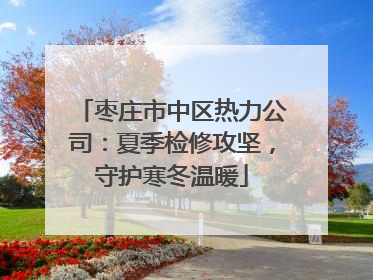 枣庄市中区热力公司：夏季检修攻坚，守护寒冬温暖