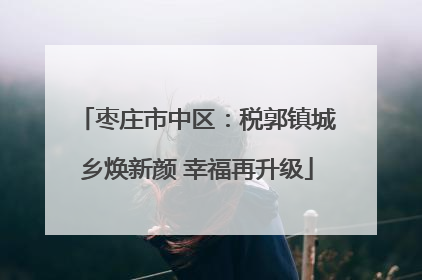 枣庄市中区：税郭镇城乡焕新颜 幸福再升级