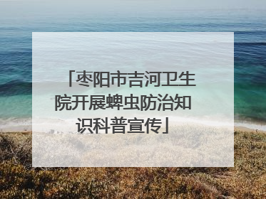 枣阳市吉河卫生院开展蜱虫防治知识科普宣传