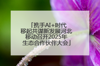 携手AI+时代 移起共谋新发展河北移动召开2025年生态合作伙伴大会
