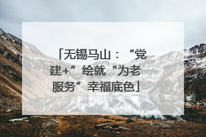 无锡马山：“党建+”绘就“为老服务”幸福底色