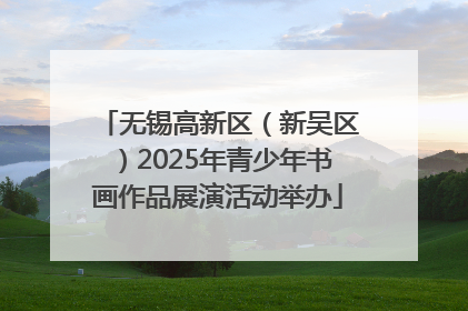 无锡高新区（新吴区）2025年青少年书画作品展演活动举办