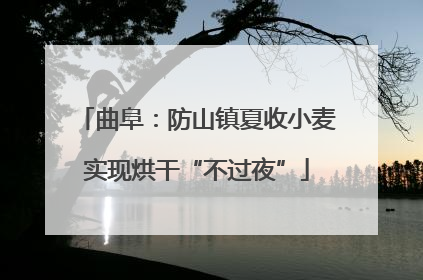 曲阜：防山镇夏收小麦实现烘干“不过夜”