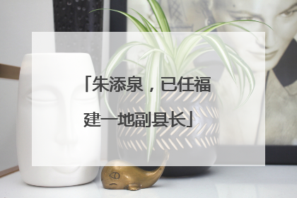 朱添泉，已任福建一地副县长
