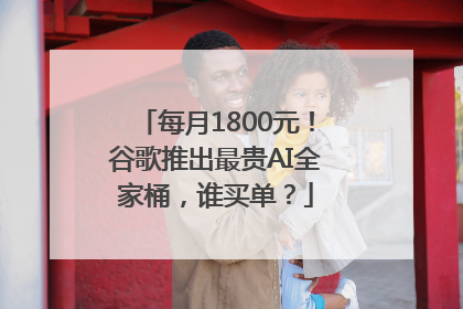 每月1800元！谷歌推出最贵AI全家桶，谁买单？