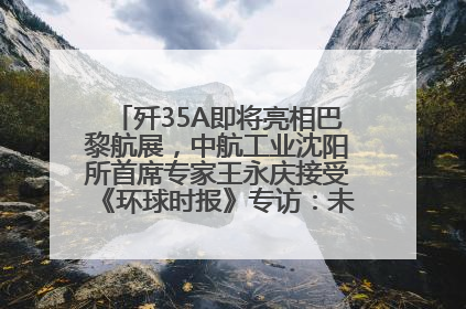 歼35A即将亮相巴黎航展，中航工业沈阳所首席专家王永庆接受《环球时报》专访：未来数量可以有很多