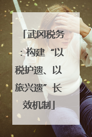 武冈税务：构建“以税护遗、以旅兴遗”长效机制