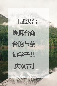武汉台协携台商台胞与蔡甸学子共庆双节