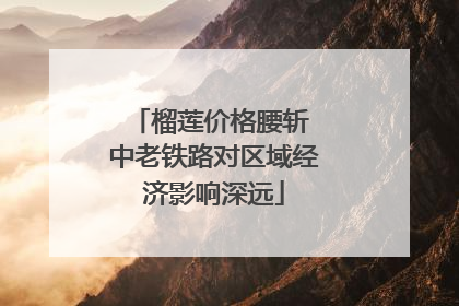 榴莲价格腰斩 中老铁路对区域经济影响深远