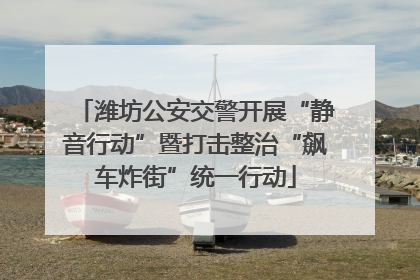 潍坊公安交警开展“静音行动”暨打击整治“飙车炸街”统一行动