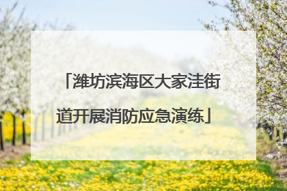 潍坊滨海区大家洼街道开展消防应急演练