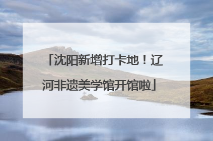 沈阳新增打卡地！辽河非遗美学馆开馆啦