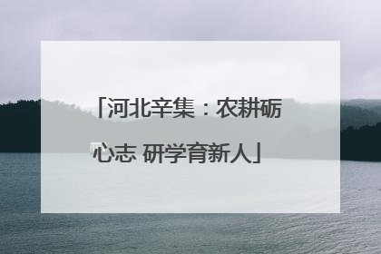 河北辛集：农耕砺心志 研学育新人