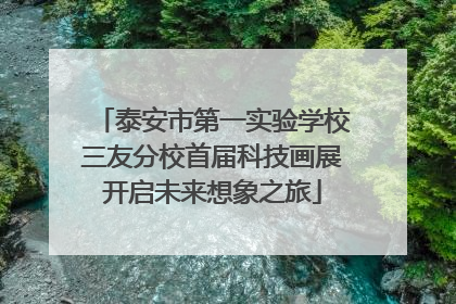 泰安市第一实验学校三友分校首届科技画展开启未来想象之旅