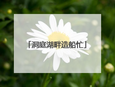 洞庭湖畔造船忙
