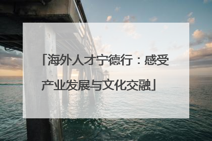 海外人才宁德行：感受产业发展与文化交融
