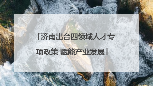 济南出台四领域人才专项政策 赋能产业发展