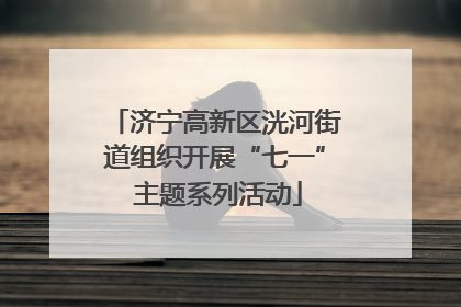 济宁高新区洸河街道组织开展“七一” 主题系列活动