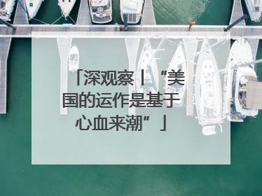 深观察丨“美国的运作是基于心血来潮”