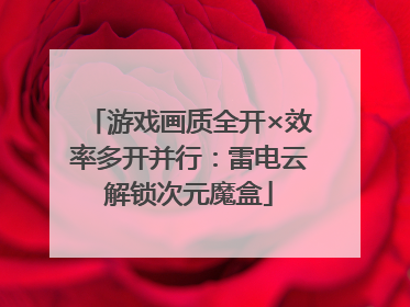 游戏画质全开×效率多开并行：雷电云解锁次元魔盒