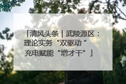 清风头条｜武陵源区：理论实务“双驱动 ” 充电赋能“增才干”