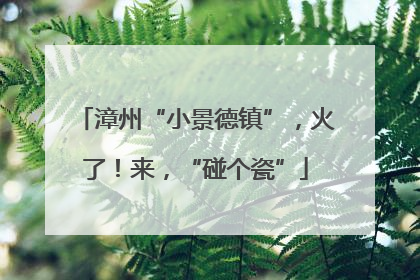 漳州“小景德镇”，火了！来，“碰个瓷”