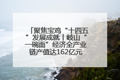 聚焦宝鸡“十四五”发展成就丨岐山“一碗面”经济全产业链产值达162亿元 入选全国典型县
