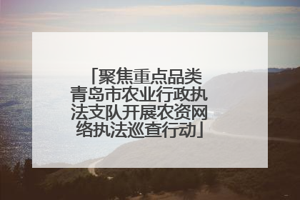 聚焦重点品类 青岛市农业行政执法支队开展农资网络执法巡查行动