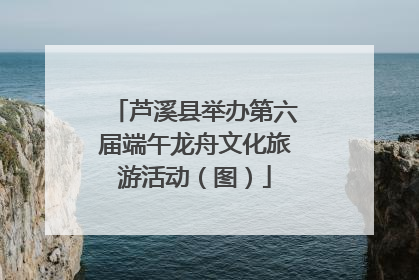 芦溪县举办第六届端午龙舟文化旅游活动（图）