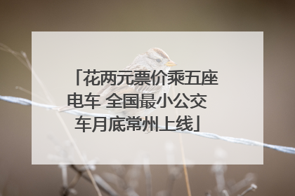 花两元票价乘五座电车 全国最小公交车月底常州上线