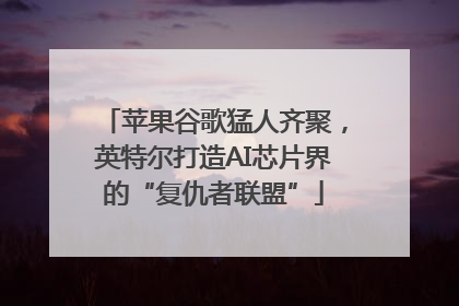 苹果谷歌猛人齐聚，英特尔打造AI芯片界的“复仇者联盟”