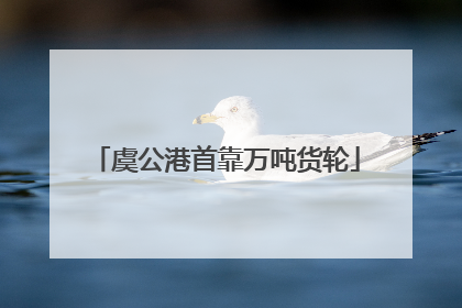 虞公港首靠万吨货轮