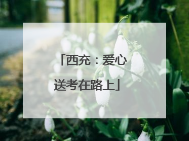 西充：爱心送考在路上