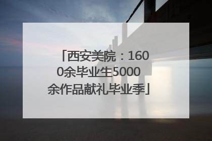 西安美院：1600余毕业生5000余作品献礼毕业季