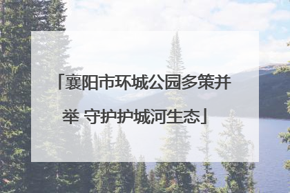 襄阳市环城公园多策并举 守护护城河生态