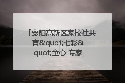 襄阳高新区家校社共育"七彩"童心 专家团支招智慧育儿