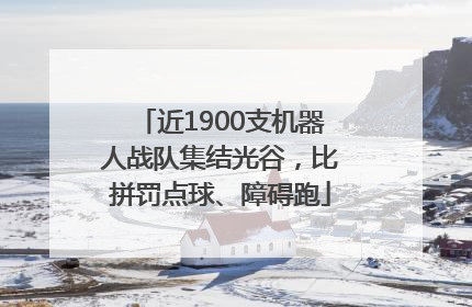 近1900支机器人战队集结光谷，比拼罚点球、障碍跑