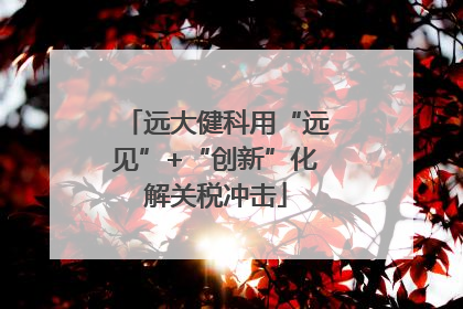 远大健科用“远见”+“创新”化解关税冲击